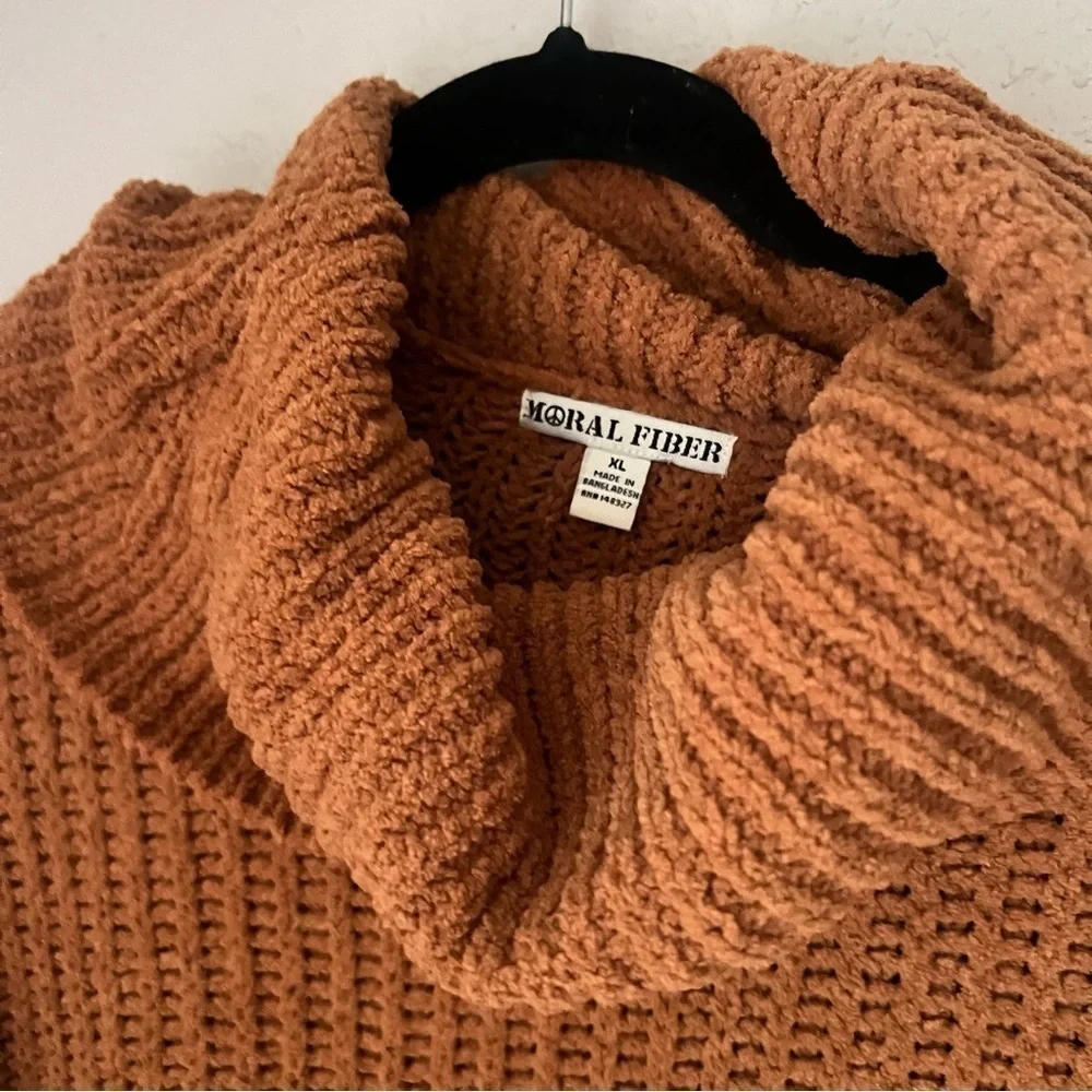 Moral Fibers cowl neck sweater